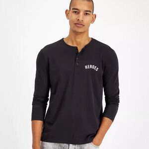 Heroes Motors Men's Malibu Flying Long-Sleeve Henley Shirt